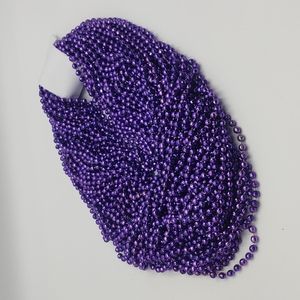 Metallic Purple Spirit Beads - 47 pcs